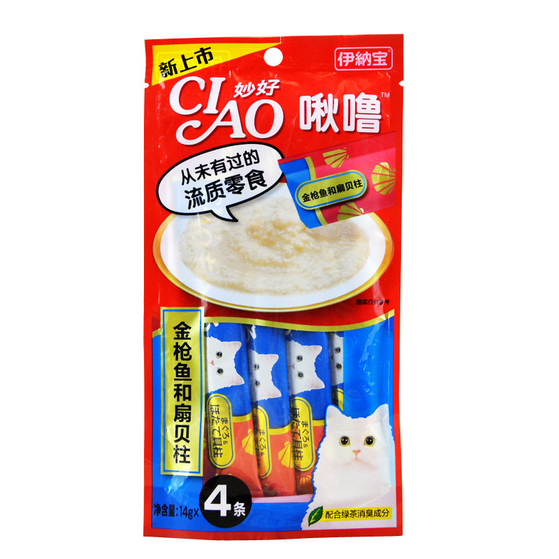伊纳宝啾噜流质猫湿粮包装液体