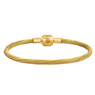 周生生Charme配绳约3mm手绳细绳diy转运珠手链不锈钢链编绳黄金色