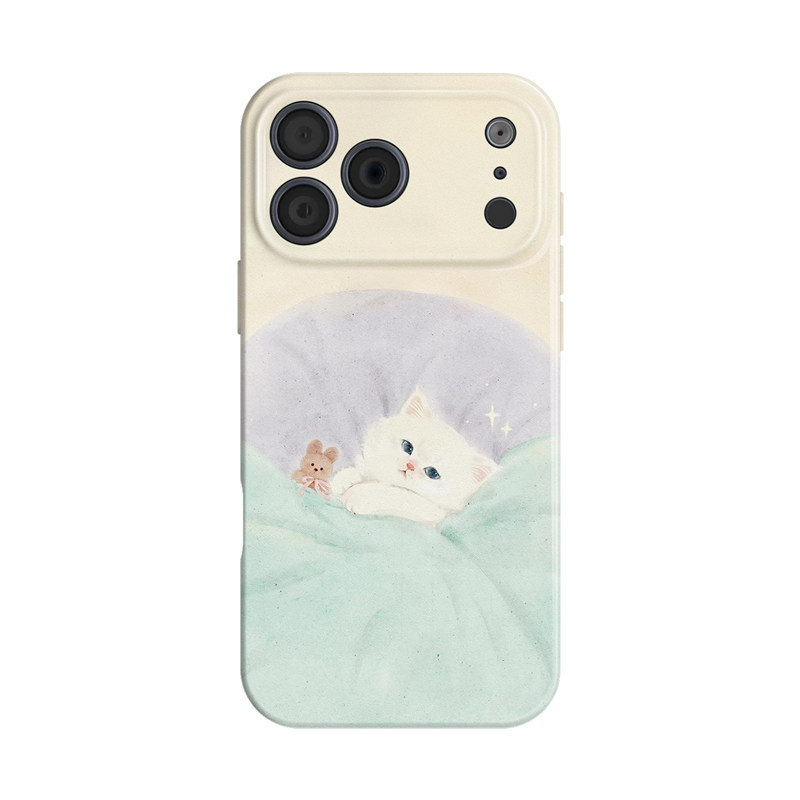 甜美小猫~可爱少女风ins适用苹果17手机壳iphone16华为nova14萌p70小米15opporeno13vivox200一加ace5荣耀400