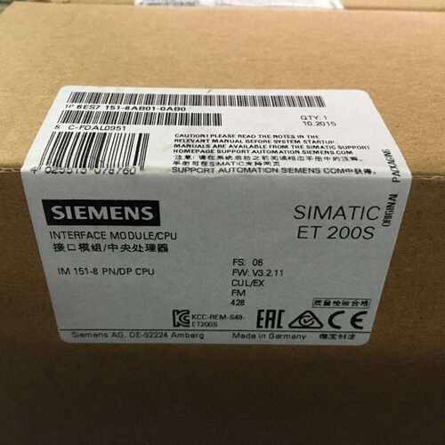 议价6ES7151-8AB01-0AB0西门子ET200S CPU IM151-8PN/DP