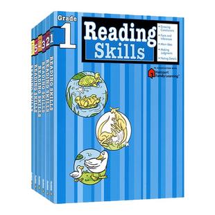 Harcourt Family Learning Reading Skills 美国哈考特英语阅读技巧 小学1-6年级练习册教辅 英语阅读理解完形填空 英文原版进口