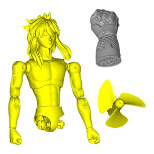 海三维3D扫描抄数逆向设计建模玉石玩具饰品高精度stl转stp手办模