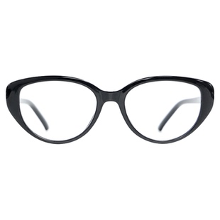 康耐特Conant非球面近视眼镜片配松弛感猫眼黑框眼镜142