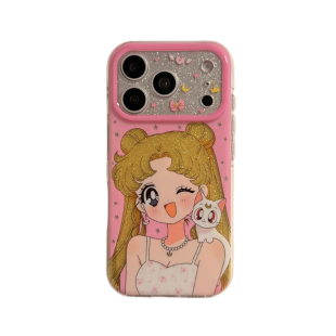 美少女猫咪手机壳适用17promax手机壳iphone17新款15pro女款16pro双层17Pro女款15全包16promax防摔保护套