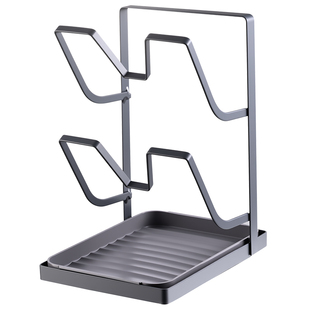 厨房锅盖架台面厨房置物架壁挂两用立式锅铲架子收纳砧菜板放置器