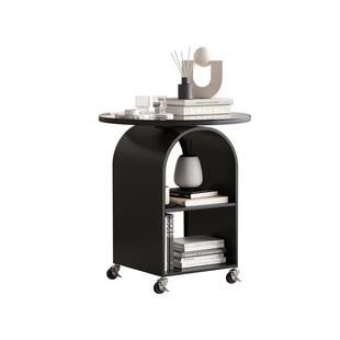 可移动客厅小茶几侘寂中古风边几玻璃小圆桌卧室床头简约网红边桌