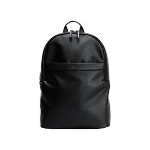 HLA/海澜之家男士双肩包商务出差休闲通勤轻便皮质电脑背包旅行