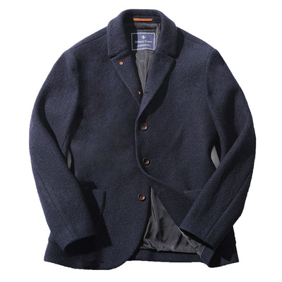 艾比路秋冬休闲羊毛针织西装