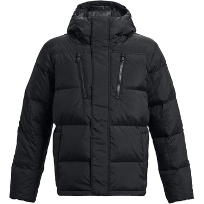 UA安德玛羽绒服男CGI DOWN CRINKLE JKT短款连帽外套1378830-001