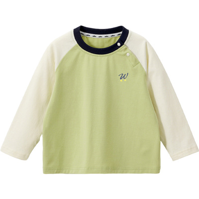 [纯棉]威尔贝鲁儿童T恤长袖春夏秋2026新款宝宝上衣男女童打底衫