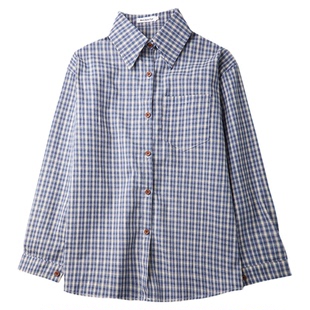 Stars星辰 韩系复古格子衬衫外套女2026春夏新款薄款宽松休闲衬衣