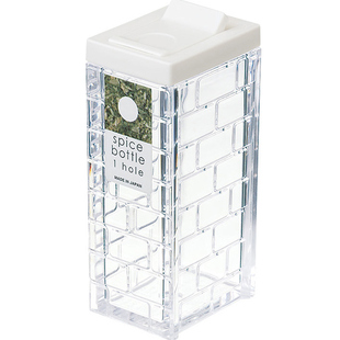 日本进口牙签盒按压式大开口透明家用便携牙签筒个性创意简约收纳