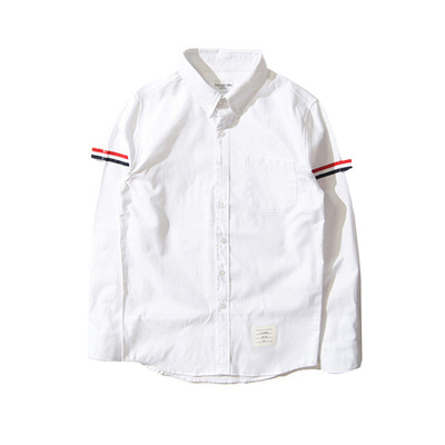 网红织带抗皱林弯弯中性长袖衬衫