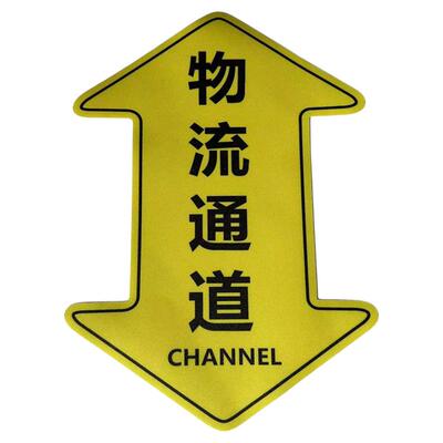 人行通道标识地贴物流通道