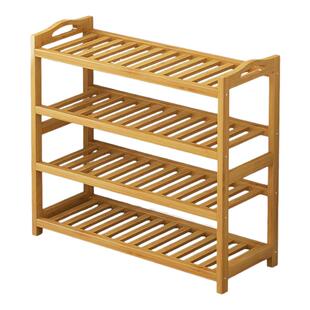 楠竹鞋架子简易多层经济型宿舍家用门口实木客厅收纳置物架小鞋柜