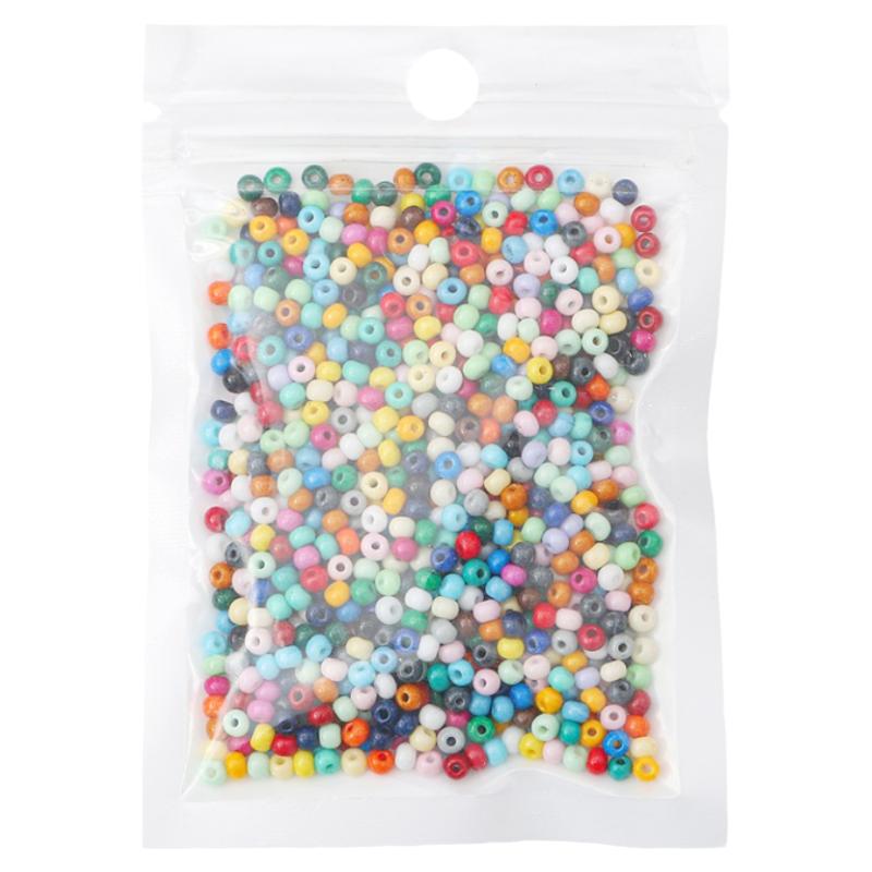 3mm超优实色烤漆玻璃米珠diy材料 手工制作手链串珠戒指饰品配件