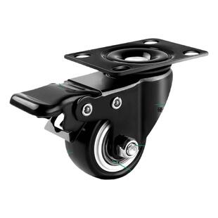 瓦兴脚轮1.5寸万向轮轮子带刹车2寸脚轮万向尼龙轮手推车拖车转轮