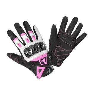 摩托车骑行手套女款真皮夏季透气防摔碳纤维机车全指复古骑士装备