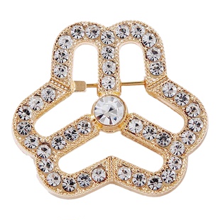妇联会徽胸针妇女联合会水钻镶钻胸花三八妇女节别针胸章标志配饰