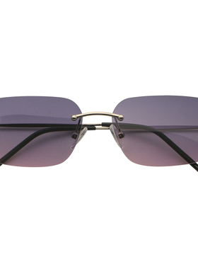 汪苏泷款无框渐变色防紫外线墨镜