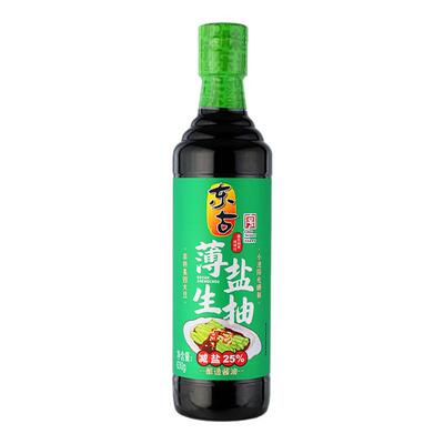 东古鲜薄盐生抽630g减盐提鲜