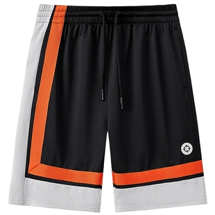 准者官方奥莱店 篮球裤男短裤运动裤训练宽松透气快干针织五分裤