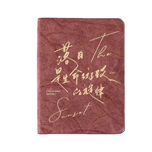 朝雨 岁月与诗tn手账本a6笔记本本子复古文艺励志文字随身记事本