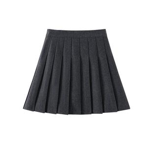 班尼路短款百褶裙女2025新款秋冬学院风jk裙少女感a字半身裙短裙M