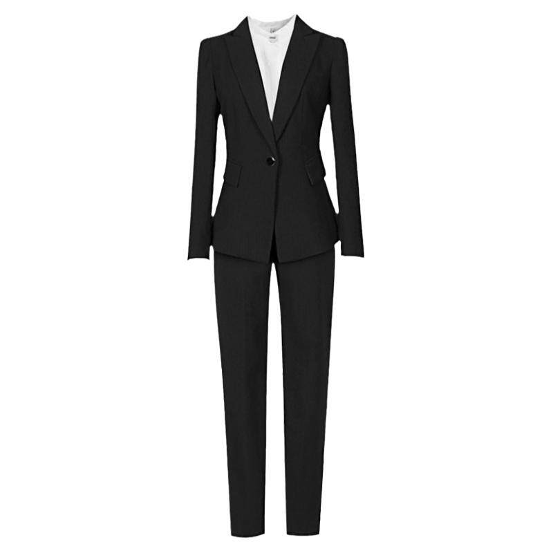藏青色西服套装女高端职场正装