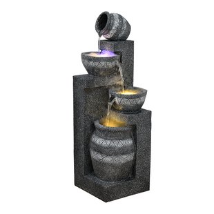 欧式流水喷泉循环水客厅电视柜旁办公室角落装饰招财家居落地摆件