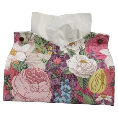 【颜值担当】高级感花朵轻奢复古纸巾盒家用客厅抽纸盒皮质纸巾袋