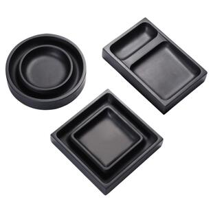 维新多功能歙砚天然原石木盒防蒸发不干墨水墨火锅砚台书法专用练毛笔字可磨墨研墨条墨池墨汁保湿墨盒初学者