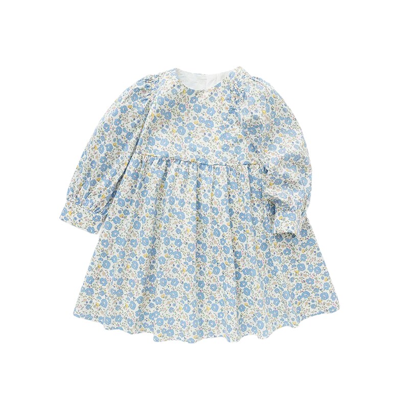 巴拉巴拉女童连衣裙秋季宝宝碎花公主裙儿童长袖裙子夏装新款童装