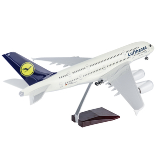 飞机模型德国汉莎航空A380航模B747拆装大号创意摆件装饰品收藏品