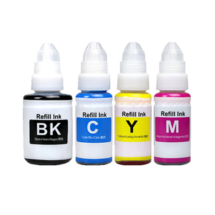 Akouta秋田墨水GI-890BK/C/M/Y适用佳能G3811/G3812/3810 2811 2812  1810 2810 4811打印机专用四色连供墨水