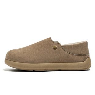 棉拖鞋男款2026新款冬季加绒保暖青少年休闲居家外穿全包勃肯棉鞋