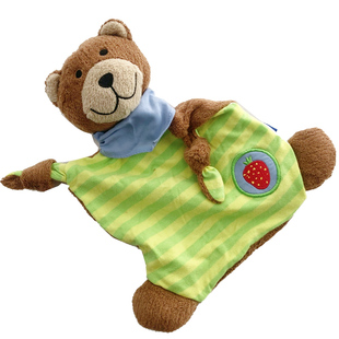 出口德国老牌小熊婴儿安抚巾入口0-1岁布绒抓握 陪睡眠玩偶哄宝宝