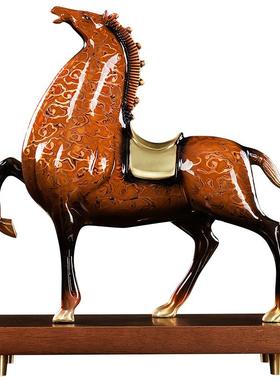 马到成功高端全铜马摆件开业贺礼