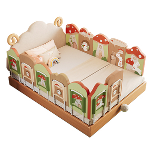 MeitingHome乳胶床围栏儿童防摔床护栏一面单块隔板婴儿床边软包