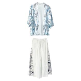 三件套道袍男装痞帅中国风套装潮流汉服大码夏季仙气古风中式唐装