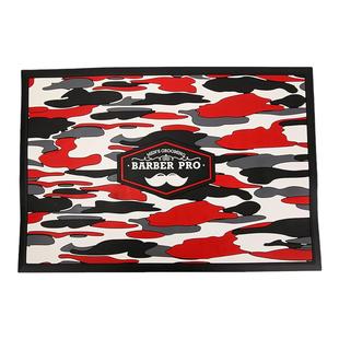 barber油头美发理发店电推剪摆放垫剪刀理发工具防滑垫子发廊用