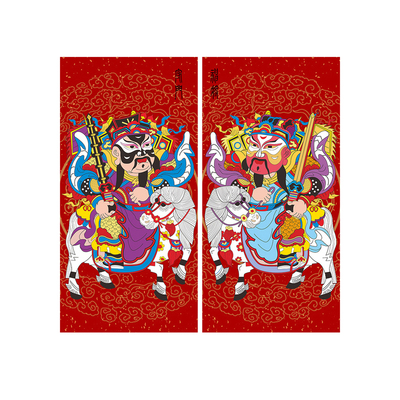 2026门神年画磁吸防盗门贴