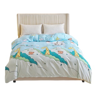 全棉被套单件纯棉斜纹单人学生1.5米双人200x230被罩1.8米2.2米