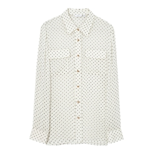 【0元入会1件9折】伊芙丽outlets高智法式波点衬衫春夏衬衣上衣女