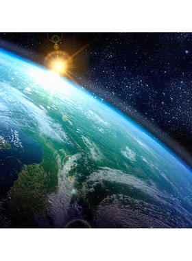 宇宙星空墙画自粘墙纸卧室墙贴画