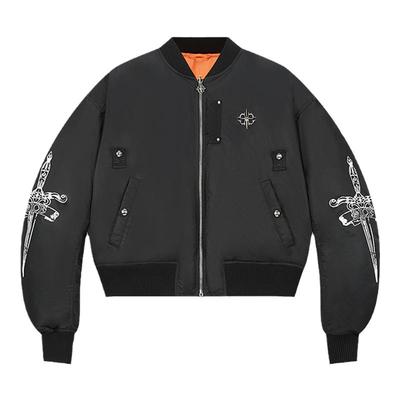 元屠之剑印花MA1夹克秋冬保暖