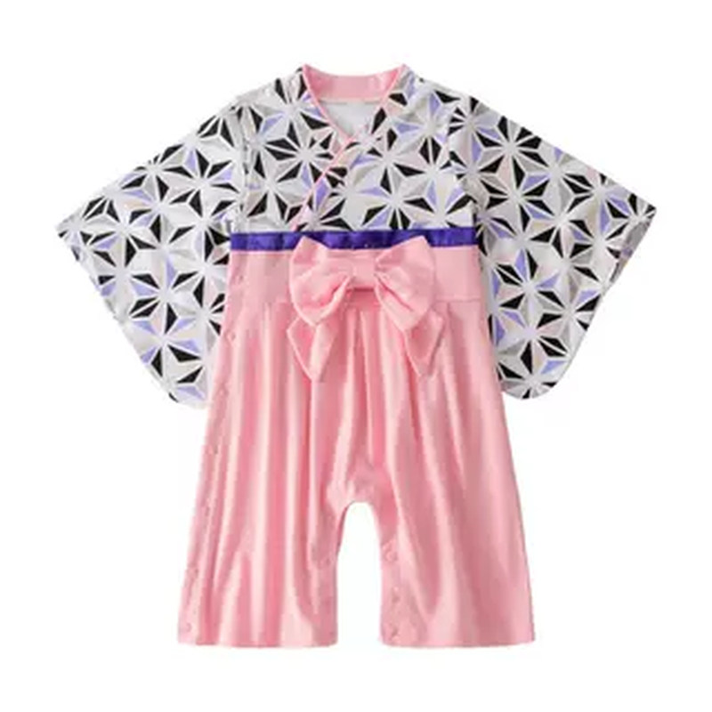 日本日系儿童和服男童女童长袖婴儿和服连体衣日式爬服童装