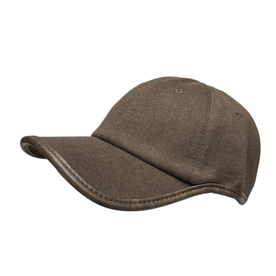 老钱风复古包皮边细纹棒球帽秋季