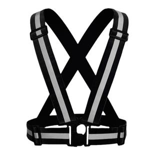 反光背心高亮夜间骑行马甲定制跑步弹力安全背带衣服反光带反光衣