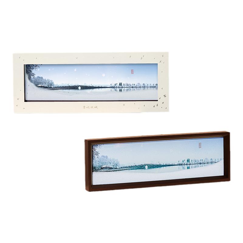 中国美术学院文创杭州西湖高级流沙摆件桌面屏风客厅礼物纪念品男